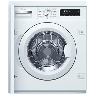Neff W544BX0GB Integrated Washing Machine, 8kg Load, A+++ Energy Rating, 1355rpm Spin, White Neff W544BX0GB Integrated Washing Machine, 8kg Load, A+++ Energy Rating, 1355rpm Spin, White